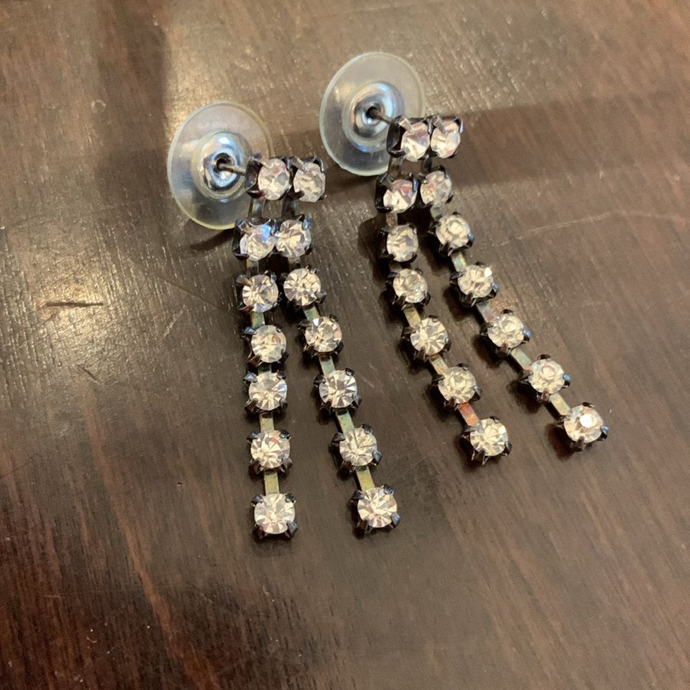 Vintage rhinestone earrings
